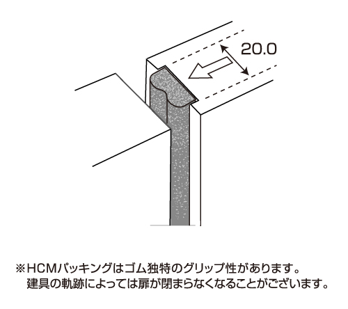 Hcmd 3引戸戸当り ピンチブロック株式会社